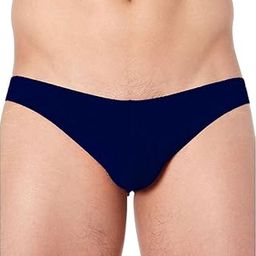 Men’s Cotton Lycra Low Waist Brief | Stretchable & Comfortable Underwear | Stylish Bikini Cut | Breathable Fabric-Navy-image-78