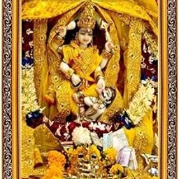 QUEENS OF JEWELS Baglamukhi Photo Frame | Baglamukhi Wall Painting For Home Decoration And Gifting-10x12-Q&J-11-16