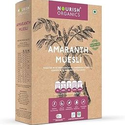 Nourish Organics Amaranth Muesli, Mild Sweet 280G Pack| Healthy And Nutritious Breakfast Cereals With Whole Nuts | No Refined Sugar | Clean Label-image-34