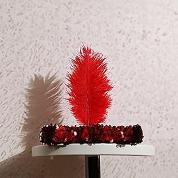 Ladies Feather Headdress, Carnival, Halloween and for Dance Performance-image-63