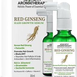 KEYA SETH AROMATHERAPY, DEVICE OF DROP Korean Red Ginseng Hair Growth Serum, Blocks DHT, Pentavitin, Caffeine, Vitamin B5, Hydration, Nourishes Hair & Scalp 30ml-1