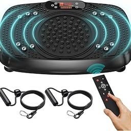 Vibration Plate Exercise Machine: TISSCARE Weight Loss and Lymphatic Drainage Vibrating Plates, Whole Body Workout Sculpting Platform for Home Fitness Fat Burner for Women Men-image-69