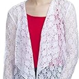 Women's Net Water Fall Design Shrug-image-79