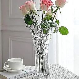 JELOX Crystal Vase - Glass Flower Vase Pot - Crystal Clear - Lantern Shape - Clear Color - Contemporary Style - Indoor Use - Table Top - Perfect for Home, Office, and Special Occasions-image-18