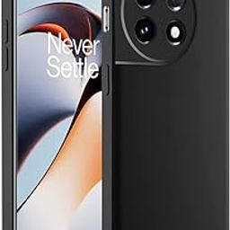 HYPER® Compitable with OnePlus 11R 5G Cases and Covers, [Shock Absorption] Clear Gel with Reinforced Corner Slim Soft Black Silicone Bumper Back Cover (Black)-picture-1