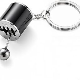 ZIBUYU® Manual Transmission Gear Shift Keychain, Metal Car Gearbox Stick Knob Keyring, Creative Car Key Fob, Lightweight Alloy, Black, Perfect Gift for Car Fans, Bag & Backpack Accessories-image-12