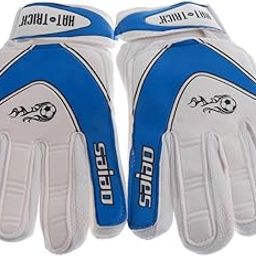 ATORSE Soccer Goalie Goalkeeper Gloves Pro Football Finger Saver for Kids Blue-image-25
