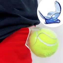 UJEAVETTE® Transparent Tennis Ball Clip Training Gear Abs Tennis Ball Clip Holder Blue-11