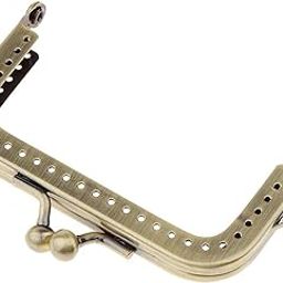MERISHOPP® Squared Clutch Purse Frame Kiss Clasp Lock Handle DIY Bag Accessories 8.5cm|Clothing, Shoes & Accessories | Womens Handbags & Bags | Handbag Accessories|1 Piece Of Purse Frame-image-12