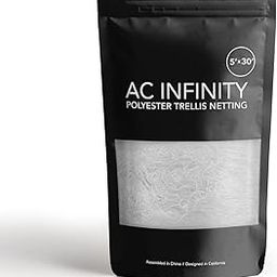 AC Infinity Polyester Plant Trellis Netting 5x30’, Flexible Heavy-Duty Scrog Net, Hydroponics Grow Net for Grow Tents, Gardening, and Horticulture-image-2