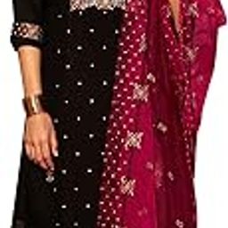 Women's Silk Blend Kurta and Pant with Dupatta Set-picture-26