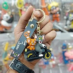 TT Tom & Jerry Cute Silicone 3D Key Chain with Strap Charm & Metal Hook, Key Rings Gift for Kids, Girls, Boys, Men & Women-picture-14