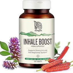 Nirogam Inhale Boost Lung Detox Supplement 120 Herbal Tablets Natural Lung Cleanser for Smokers Supports Cough Congestion Allergies and Respiratory Health-image-3