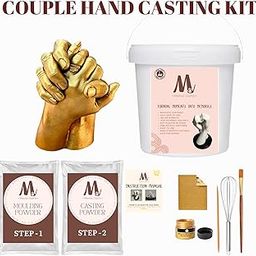 Memoir Crafts Hand Casting Kit for Couples | 3D Hand Moulding Kit | Anniversary Gift for Couple, Parents, Husband & Wife | Romantic DIY Couple Gift | Full Mould Kit for Hands-picture-13