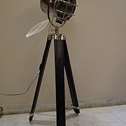 TUCASA Tripod SPOT Light Floor LAMP in Mango Wood-image-13