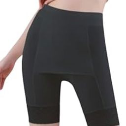 Letresor Double-Layer Front Crotch Ice Silk Safety Shorts, Cycling Shorts,Women Seamless Safety Pants for Matching Skirts Dresses with lace-picture-4