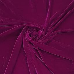 Micro Velvet Fabric, Multipurpose Soft Smooth Cloth for Dress, Blouse, Furnishing, Upholstery, Cushions, Art and Craft, Material for Mandap and Pooja Decoration-image-65