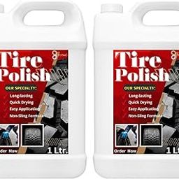 tyre polish 2ltr Concentrated/Long Lasting/Deep Black Shine/Water Based Polymers/No-Dust attraction-image-47