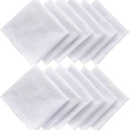 Men's Handkerchiefs,Soft White Hankie Hankerchieves …-image-99