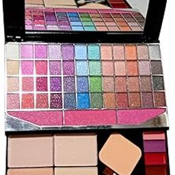 TYA 590 Makeup Kit With 48 Eyeshadow 4 Compact (2 Matt) (2 Shimmer) 3 blush 6 LIPISTICK With Brushes-picture-48