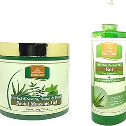 Khadi Pure Herbal Aloe Vera, Neem & Basil Gel (500ml) Pack of 2 (600g) | Natural Hydrating Gel for Skin & Hair | Anti-Bacterial, Soothing & Nourishing Formula | Suitable for All Skin Types-image-20