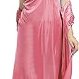 Satin Night Dress Set, 2 Piece Sleepwear Nighties for Women, Honeymoon Collection-image-65
