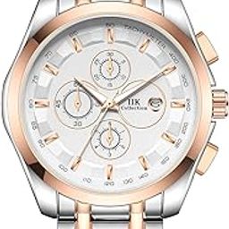 Watch for Man Stainless Steel Chain|Long Battery Life with Long Lasting Polish Water Resistance| Trendy Design| Push Button Lock Durable Watch for Boys-image-69