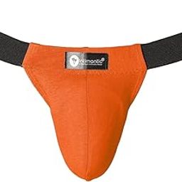 Men's Cotton Lycra Mid-Waist Tanga Brief | Comfortable Stretch Underwear | Breathable & Stylish |-Orange-picture-15