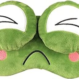 Cute Frog Sleep Mask Soft Adjustable Elastic Band Eye Shade Cover Eye Mask Sad|Health & Beauty | Health Care | Sleeping Aids | Sleep Masks-image-66