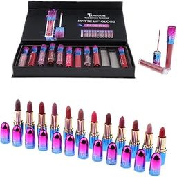 Bnf® 24x Women Waterproof Long Lasting Cosmetics Lipstick Lip Gloss Balm Set Lot|Health & Beauty | Makeup | Lips | Lipstick-image-28