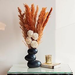 Honey Boho Pampas Bunch | Natural Dried Flower | Eco-Friendly Flowers for Home, Office, Bedroom, Table Decoration and Craft Items Corner (Without Vase Pot)-image-89