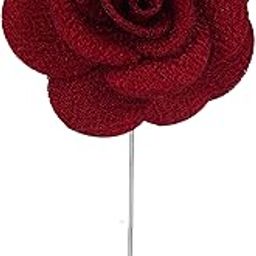 Brawny Delicacy Maroon Brooch for Men-image-3