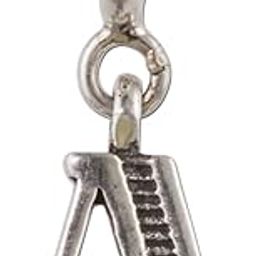 Jewellery 925 Sterling Silver English Alphabet Letter Charm Pendant, Fits in Bracelet and Chain for Men and Women-image-98