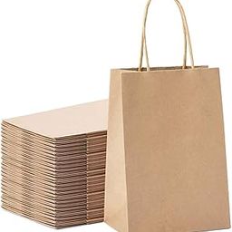 Lourdes Valley 50pcs Brown Paper Cover | 25 × 10 × 35 cm / 9.8 × 3.9 × 13.7 Inches | 100 GSM Paper Carry Bags | Return Gift Bags, Paper Carry Bags for Shopping, Retail, Grocery, Parcel Take Out- Eco friendly, Disposable Kraft Bag | Brown Kraft Paper Pouch | Pack of 50-image-101