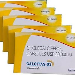 Calcitas D3 Capsule 5 Pack X 4 Capsules = 20 Capsule-image-39