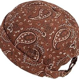 Generic Unisex Brimless Hat Embroidery Adjustable Chic Worker Docker Sailor Brown Cotton Beanie Cap-54