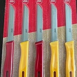 rena germany Stainless Steel Kitchen Knife Set, Serrated Knife Set, Multipurpose Utility Knives for Household, Professional Quality for Cooking and Baking (110 mm, 5)-picture-16