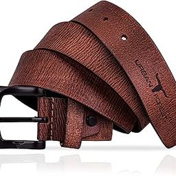 Trent Casual Textured Leather Belts for Men-image-2