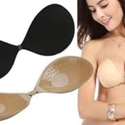Strapless Adhesive Bra Push Up Sticky Bra Invisible Backless Stick On Bras for Women Clear-image-41