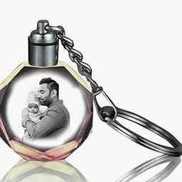 Picture Personalized LED Keychain/Keyring, customized Photo Printed Crystal Keychain for Valentine Gift, Anniversary, Birthday, For Men and Women, Multicolor (Pack of 1) girls gift-image-78