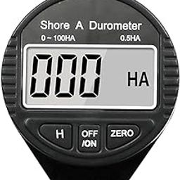 Portable Shore Digital Hardness Meter Durometer Hardness Tester With Large LCD Display For Tire Thermal-Plastic Flooring Hardness Tester Digital For Softened Water Meter Digital Durometer File For A-22