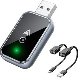YellowCult Wireless Carplay Android Auto Adapter Small Car Play Dongle Mini CarPlay with USB & USB-C/Type-C, 2 in 1 Wireless Adapter for Apple for iPhone iOS 11+ for OEM Wired Car Model 2017+, Black-image-33