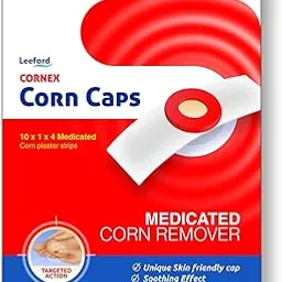 Leeford Cornex Corn Caps 40 Strips - Medicated Plaster Bandage Skin Friendly Cap |Soothing Effect, Helps for Fast, Effective and Easy to Deep Foot Corn Remover-picture-2