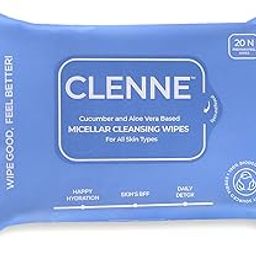 Micellar Cleansing Wipes | 100% Biodegradable Wipes | Removes Waterproof Makeup, Impurities & Unclogs Pores | Hydrating Refreshing Ultra-Soft Face Wipes with Gentle Cleansing Formula | 20 Count | All Skin Types-41