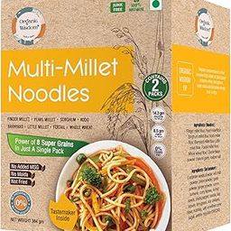 Organic Wisdom-Back to Roots Multi Millet Vegan Noodles | 384 Gm(Contains 2 Packs)| Made With 8 Super Grains | Not Fried - Sun Dried | Junk Free | No Maida, Msg or Refined Oil-image-7