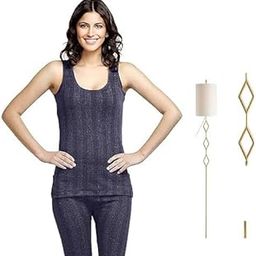 Women Sleeveless Thermal Top and Lower Set-image-93