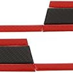 MYADDICTION Carbon Fiber reflective safety warning sticker Anti-scratch Red + Black-52