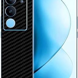 Compatible with Vivo V29 Pro 5G Back Skin Sticker/Vinyl wrap/Protective Film/Lamination Layer Mobile Skin Carbon Fiber 3D (Black) by Candeal Mizhan (Only Back)-image-85