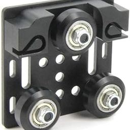 3DINNOVATIONS Big V Wheel with Plate and 6mm Belt Buckle for 2020V-Slot Aluminum Profile 3D Printer Accessories Parts Set for CNC Kossel Black Wheel (Big V-Wheels with Buckle)-32