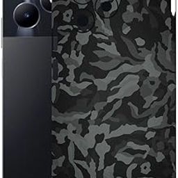 AtOdds - REALME C53 - Mobile Back Skin Sticker - Lamination - Rear Screen Guard Protector Film Wrap (Coverage - Back+Camera+Sides) (Design - Black Camo)-image-23